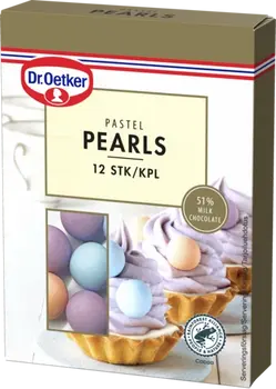 Dr. Oetker Pastel Pearls -suklaakoristeet 12 kpl