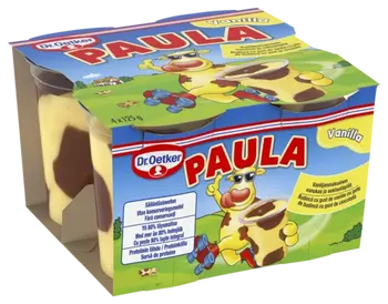 Dr. Oetker PAULA Vaniljanmakuinen vanukas ja suklaatäplät 4 x 125 g
