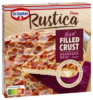 Dr. Oetker Rustica Filled Crust  Barbeque Meat Feast 495g