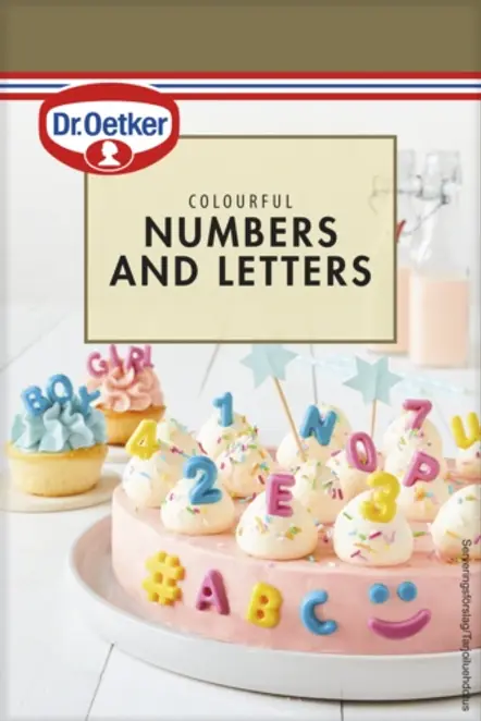 Dr. Oetker Värikkaat kirjaimet & numerot 48 g