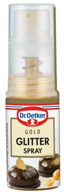 Dr. Oetker Gold Glitter Spray -kimallesuihke 4g
