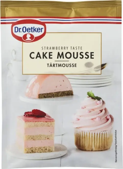 Dr. Oetker Mansikanmakuinen kakkumousse 96 g