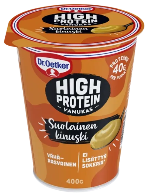 Dr. Oetker High Protein - vanukas suolainen kinuski 400 g