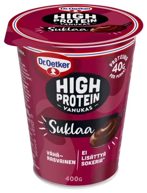 Dr. Oetker High Protein - vanukas suklaa 400 g
