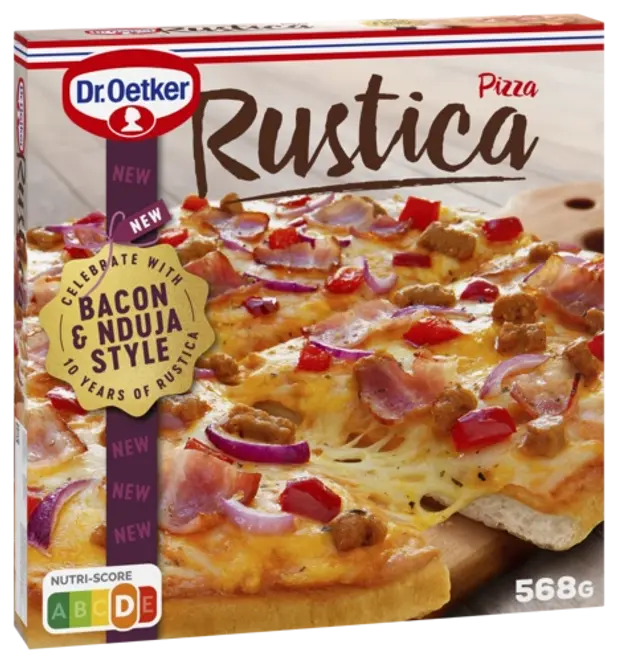 Dr. Oetker Rustica Bacon & Nduja Style 568g