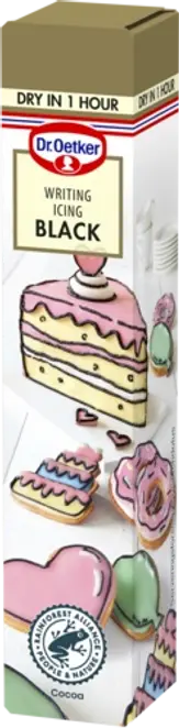 Dr. Oetker Musta sokerikuorrute 25 g
