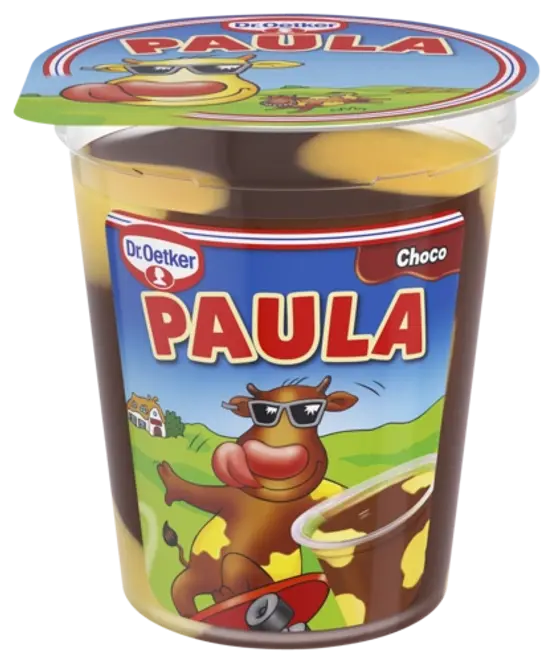 Dr. Oetker PAULA Suklaanmakuinen vanukas ja vaniljanmakuiset täplät 125 g