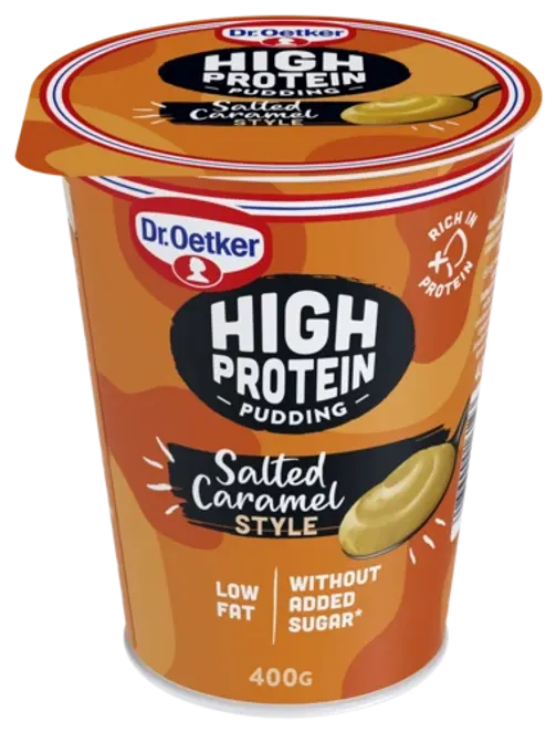 Dr. Oetker High Protein - vanukas suolainen kinuski 400 g