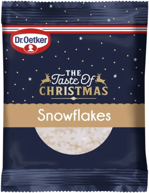 Dr. Oetker Snowflakes-koristerakeet 16g