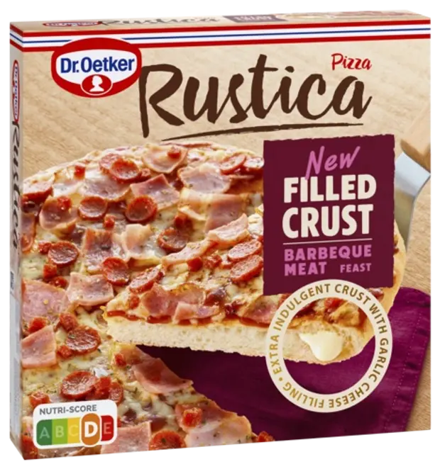 Dr. Oetker Rustica Filled Crust  Barbeque Meat Feast 495g