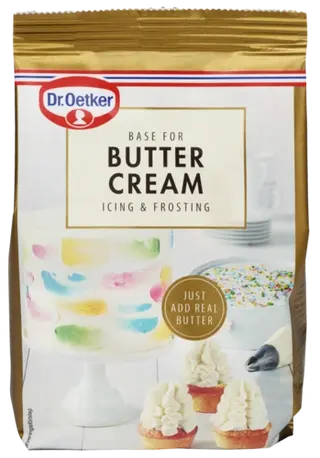 Dr. Oetker Base for Buttercream -kuorrutejauheseosta