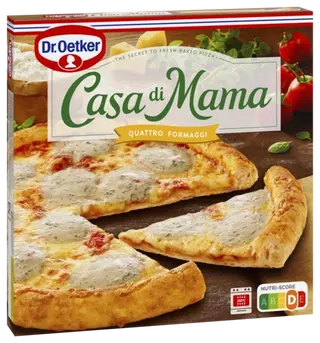 Dr. Oetker Casa Di Mama Quattro Formaggi (tai jokin muu quattro formaggi tai margherita-pizza)