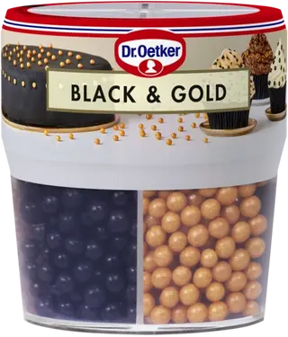 Dr. Oetker Black&Gold -koristerakeita