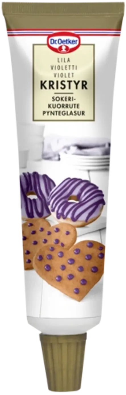 Dr. Oetker Violettia sokerikuorrutetta ja muita valitsemiasi värejä