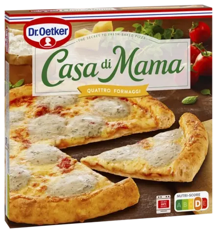 Dr. Oetker Casa Di Mama Quattro Formaggi (tai jokin muu quattro formaggi tai margherita-pizza)