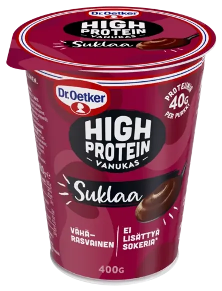 Dr. Oetker High Protein suklaavanukasta
