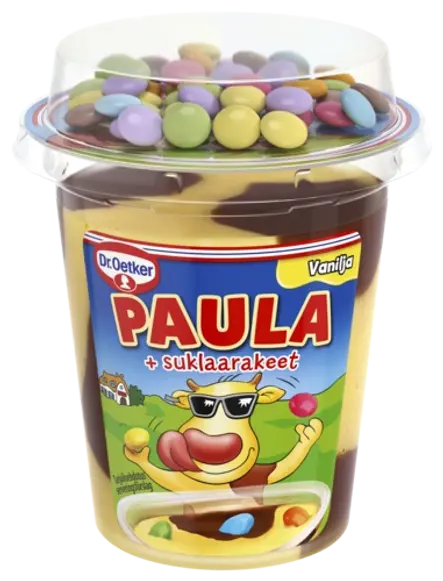 PAULA Vanilja vanukas+suklaarakeet 125g