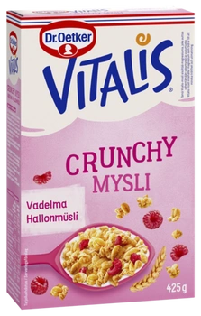 Dr. Oetker Vitalis Crunchy Vadelmamysli 425 g