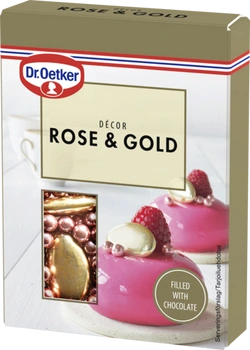 Dr. Oetker Rose & Gold Décor -suklaakoristeet 42g