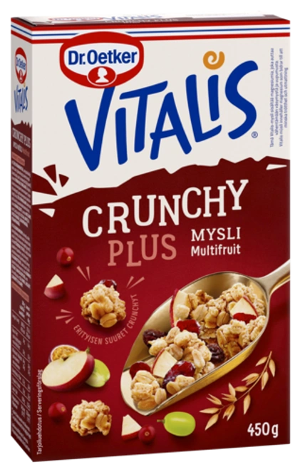 Dr. Oetker Vitalis Crunchy Plus Multifruit 450 g
