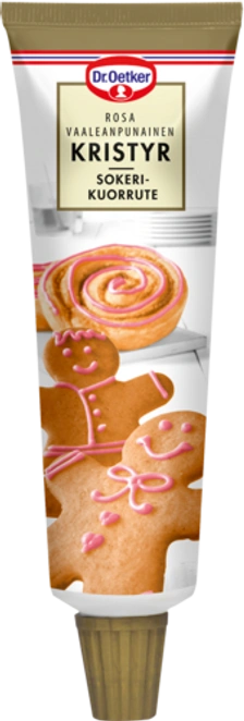 Dr. Oetker Vaaleanpunainen sokerikuorrute 125 g