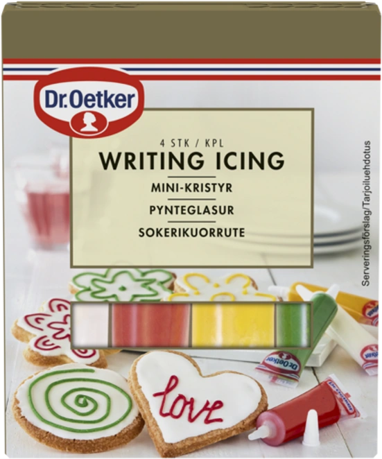 Dr. Oetker Värikkäät sokerikuorruteet 4 x 17 g