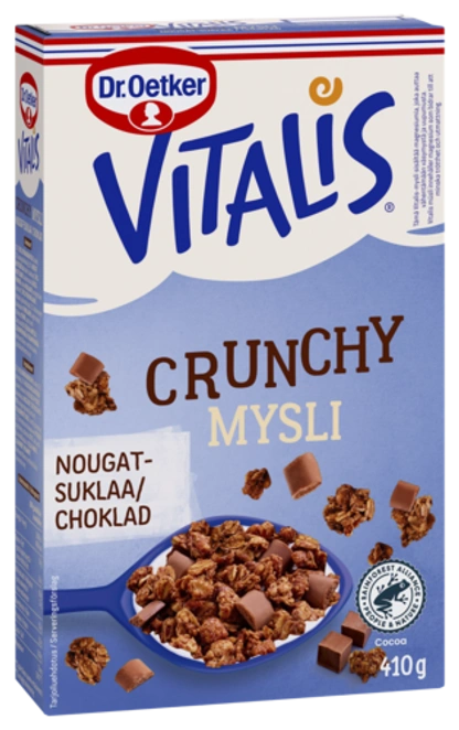 Dr. Oetker Vitalis Crunchy Nougat-suklaa 410 g