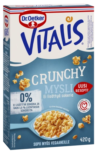 Dr. Oetker Vitalis Ei lisättyä sokeria täysjyvämysliä