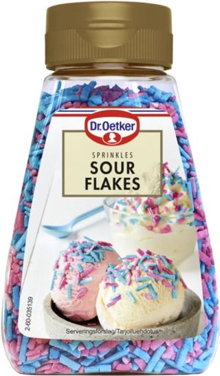 Dr. Oetker Sour Flakes -koristerakeita