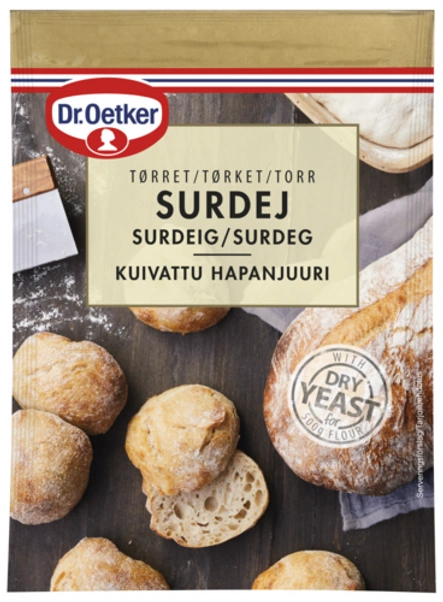 Dr. Oetker Kuivattu hapanjuuri ja hiiva -seosta