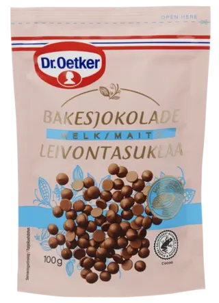 Dr. Oetker Maitosuklaanapit leivontaan