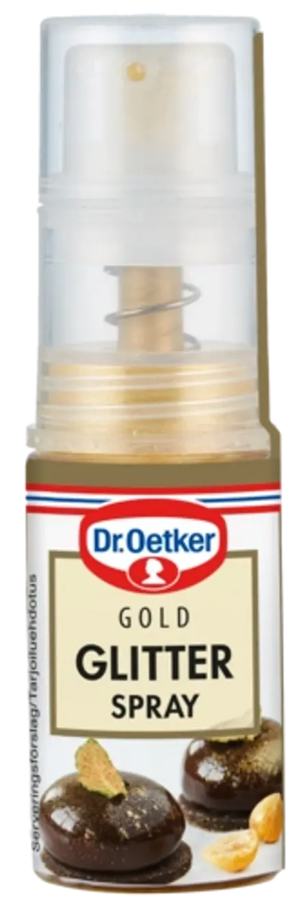 Dr. Oetker Gold Glitter spray -kimallesuihketta