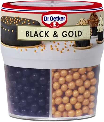 Dr. Oetker Black&Gold -koristerakeita