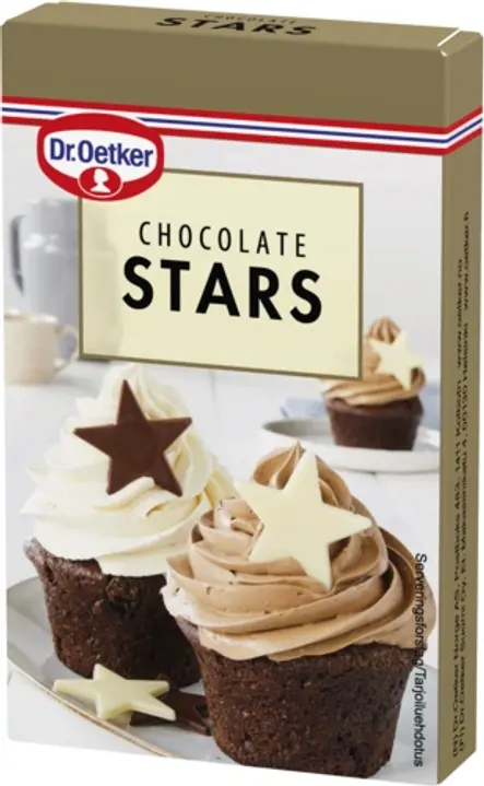Dr. Oetker Chocolate Stars -suklaakuvioita