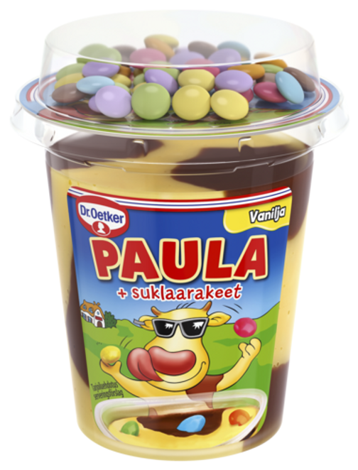 Dr. Oetker PAULA Vanilja-Suklaa -vanukas +suklaarakeet 125g
