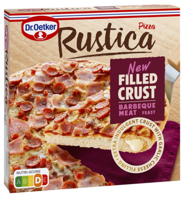 Dr. Oetker Rustica Filled Crust  Barbeque Meat Feast 495g
