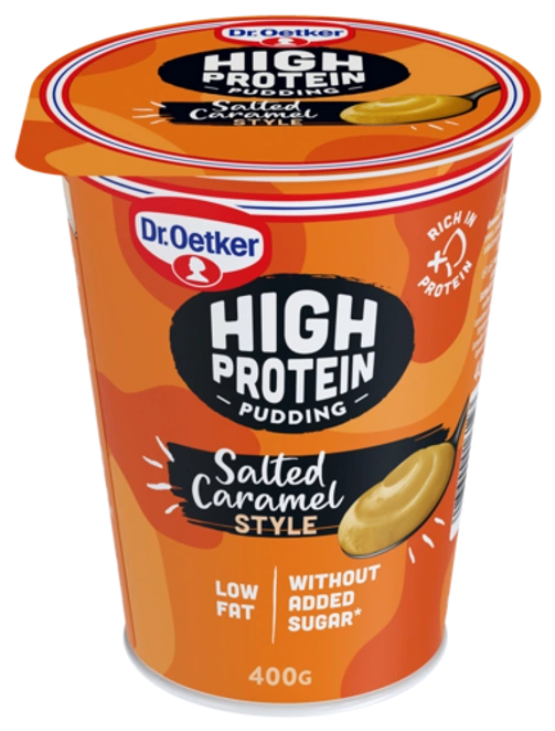 Dr. Oetker High Protein - vanukas suolainen kinuski 400 g