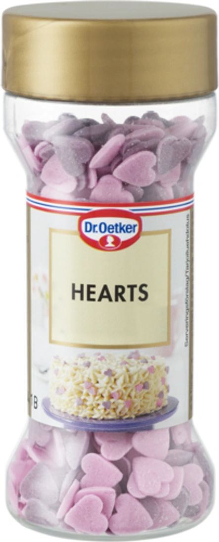 Dr. Oetker Hearts -koristekuvioita