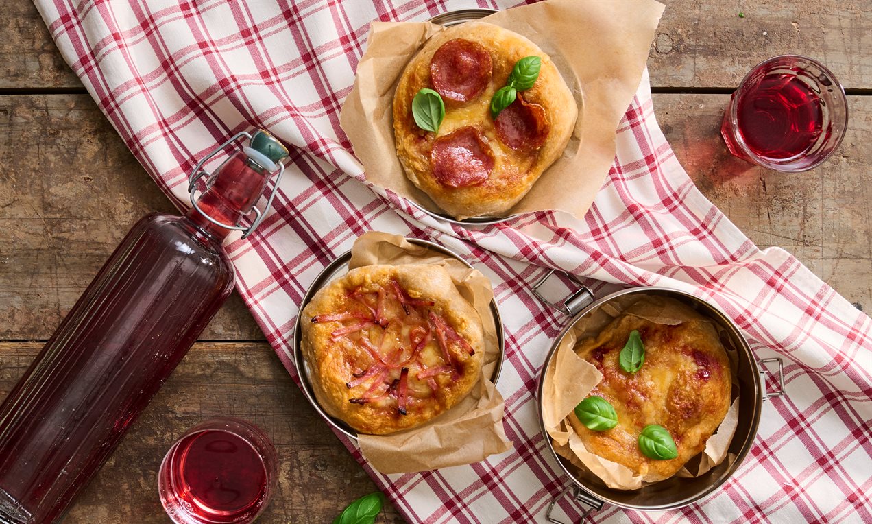 Mini foccacia-pizzat hapanjuuresta