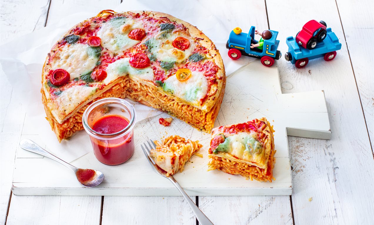 Pizza Spaghetti kakku