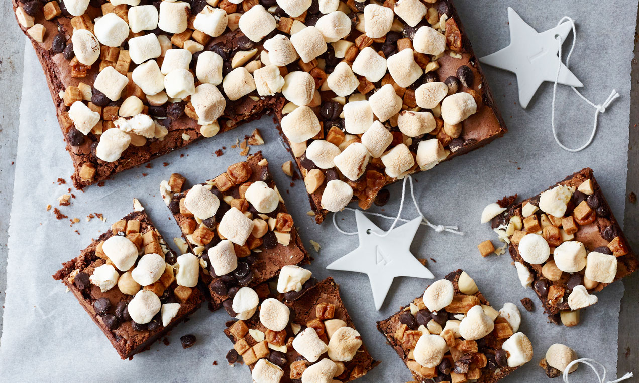 Rocky road brownie